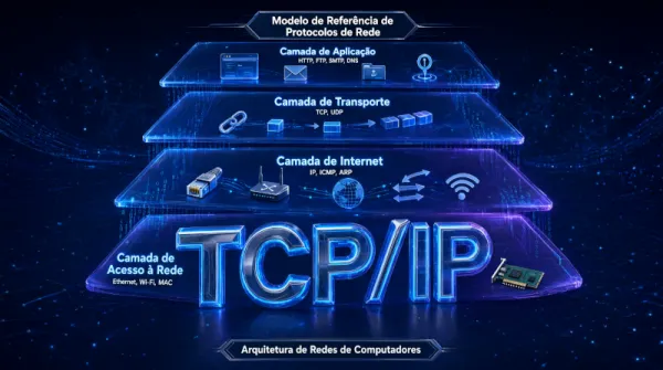 As 4 camadas da Arquitetura TCP-IP